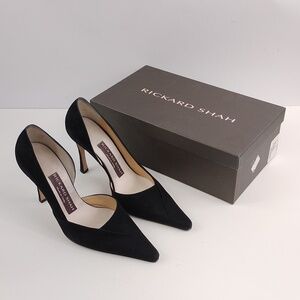 Rickard Shah Black Suede Pumps